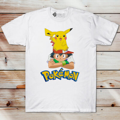 T-shirt Pokémon Ash e Pikachu unisex comprar