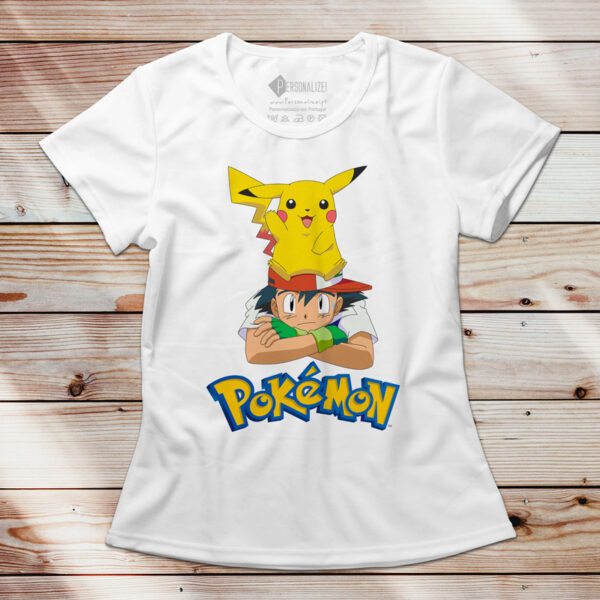 T-shirt Pokémon Ash e Pikachu comprar em Portugal