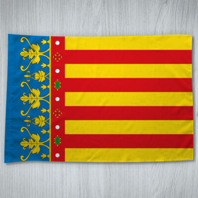 Bandeira Valência Município/Cidade Espanhola comprar em Portugal vários tamanhos