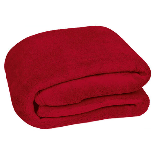 Manta Coralina 160x240cm Extra Grande 100% Poliéster 310 g/m2 cobertor vermelho