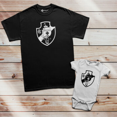 T-shirt/Body Vasco da Gama Homem Criança Mulher roupas torcedores brasileiros