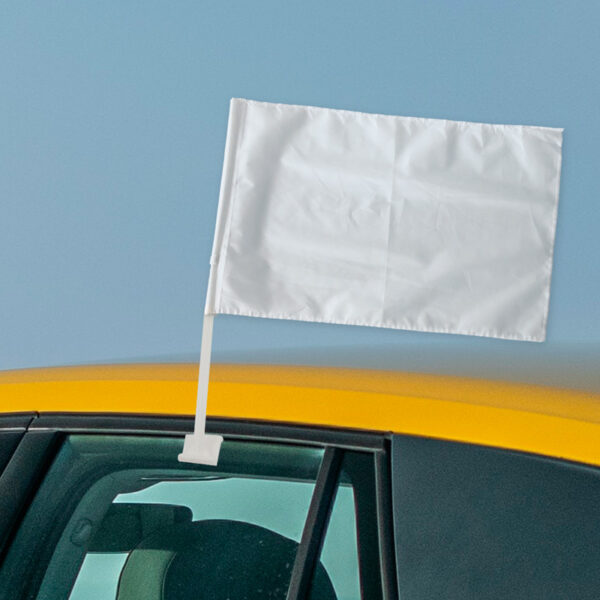 Bandeira Vidro Carro branca para sublimação 30 x 45cm para vidro auto