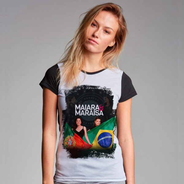 T-shirt Maiara e Maraisa Portugal Brasil camiseta para mulher