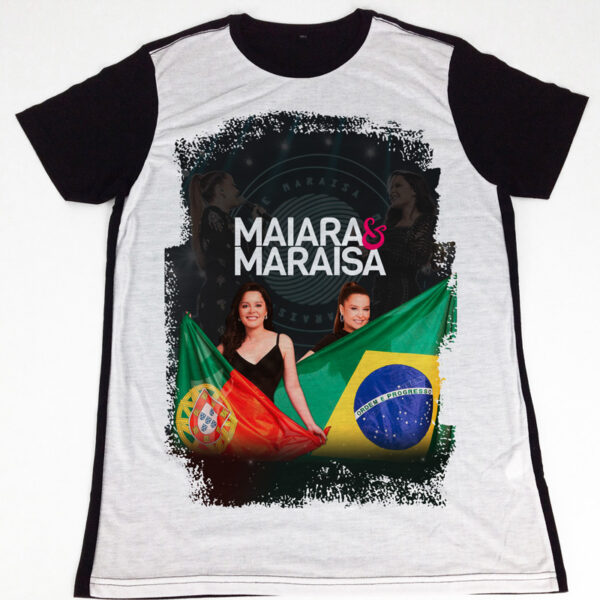 T-shirt Maiara e Maraisa Portugal Brasil camiseta unisex feminina e masculina