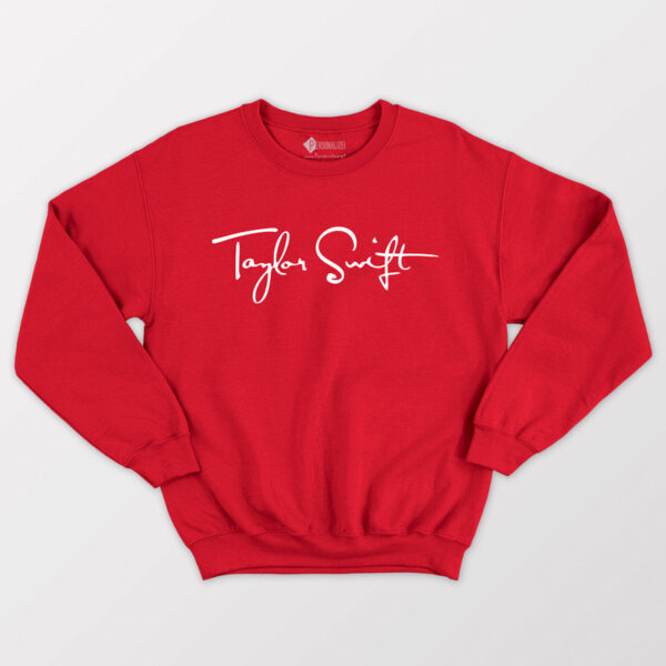 Sweatshirt Taylor Swift unisex vermelho