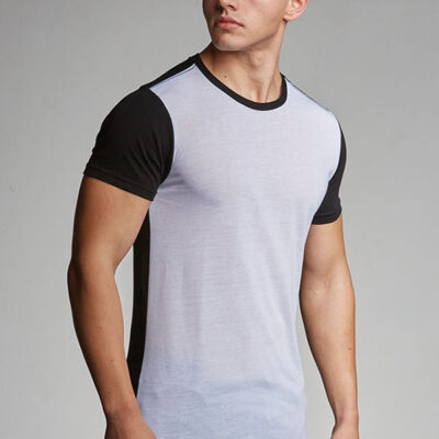 T-shirt bicolor para sublimação Homem/Mulher