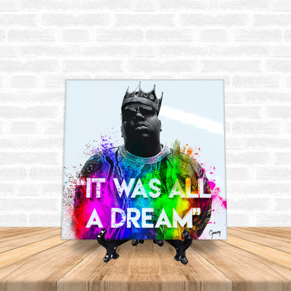 Azulejo Biggie Smalls It Was All A Dream The Notorious B.I.G.