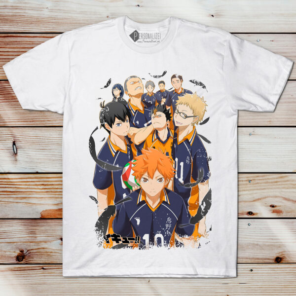 T-shirt Haikyuu Anime camiseta branca portugal