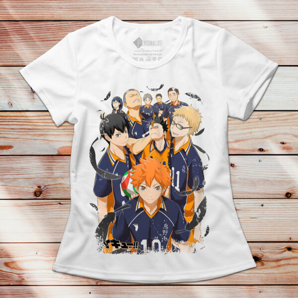 T-shirt Haikyuu Anime feminina