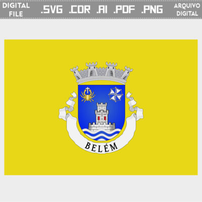 Vector bandeira Belém freguesia brasão flag cdr ai svg pdf png file download