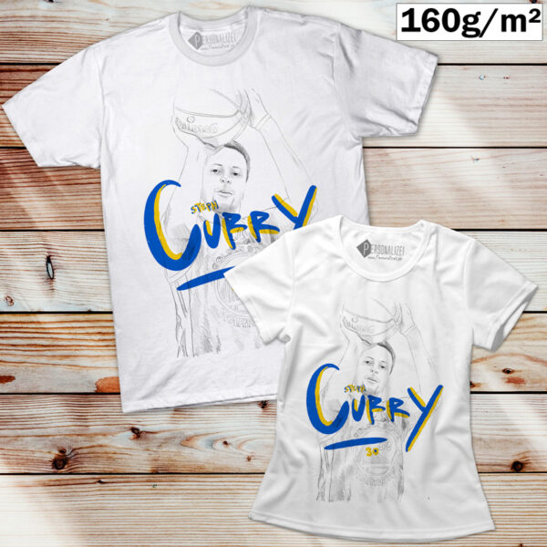 T-shirt Stephen Curry NBA manga curta camiseta camiseta