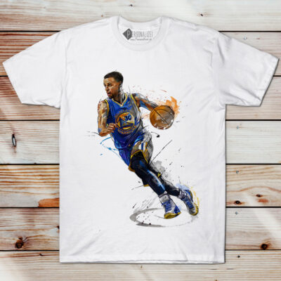 Stephen Curry 30 T-shirt Golden State Warriors NBA manga curta camisola branca