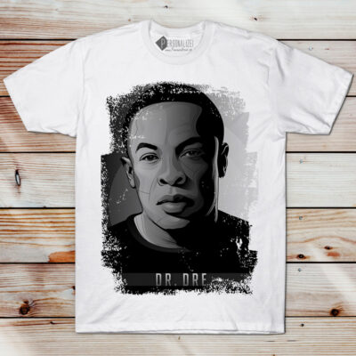 T-shirt Dr. Dre Branca manga curta em portugal para presente