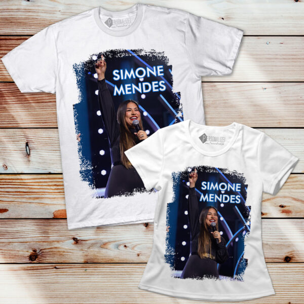 Simone Mendes T-shirt Branca manga curta homem mulher