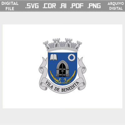 Vector bandeira Benedita Freguesia brasão flag cdr ai svg pdf png comprar sacar para editar