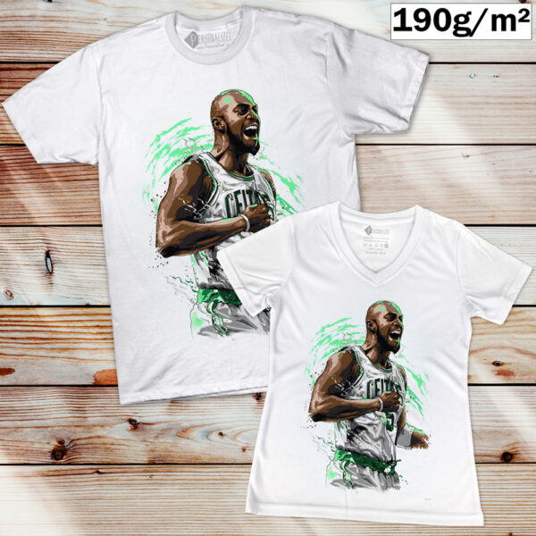 T-shirt Kevin Garnett 5 Celtics NBA manga curta camisola