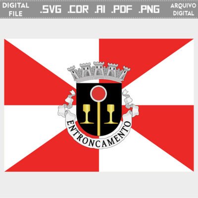 Vector bandeira Entroncamento cidade brasão flag cdr ai svg pdf png comprar ficheiro vetorial