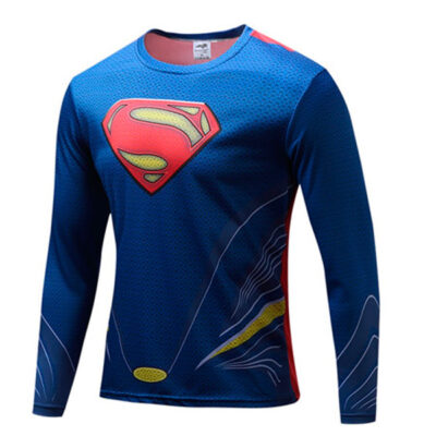 Camisola Super-Homem (Superman) Manga Comprida azul comics fãs