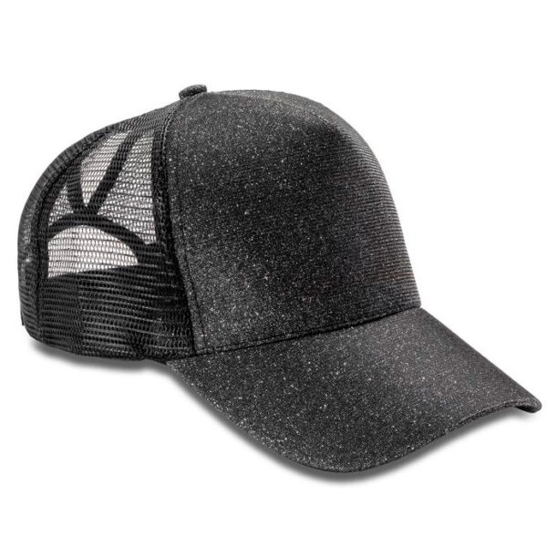 Chapéu Brilhante New York Pala Curva Snapback Rede Regulável Boné 5 Painéis