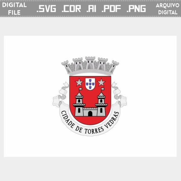 Vector bandeira Torres Vedras cidade brasão flag cdr ai svg pdf png sacar download