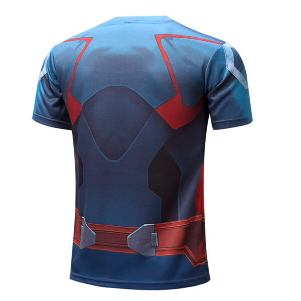 T-shirt Capitão América (Captain America) costas camiseta