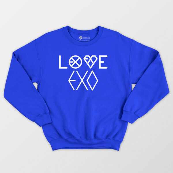 Sweatshirt Love EXO XOXO K-Pop unisex comprar em Portugal roupas