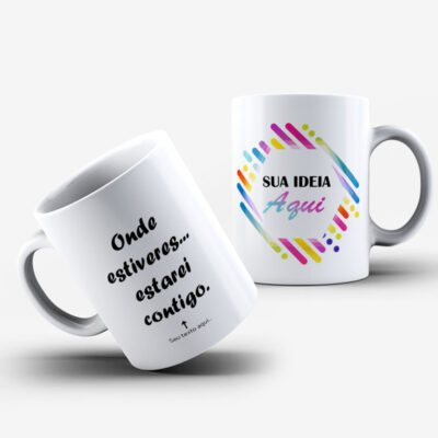 Caneca Personalizada com Foto Texto Imagem Logo mensagem dia dos pais