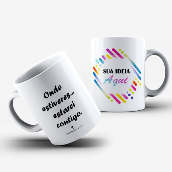 Caneca Personalizada com Foto Texto Imagem Logo mensagem dia dos pais