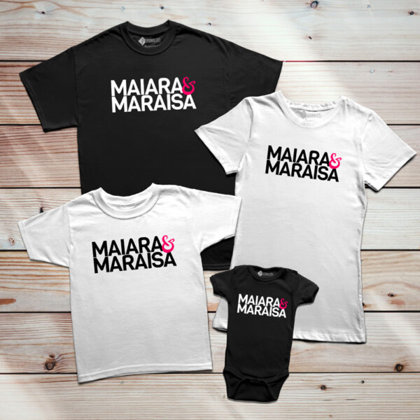 T-shirt Maiara e Maraisa logo comprar camisetas conjunto