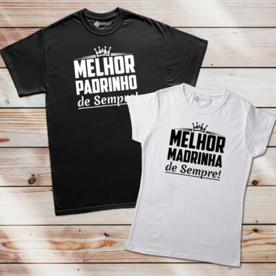 T-shirt Melhor Padrinho/Madrinha de Sempre comprar em Portugal