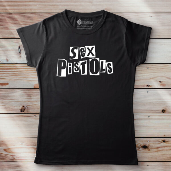 T-shirt Sex Pistols Banda camiseta feminina