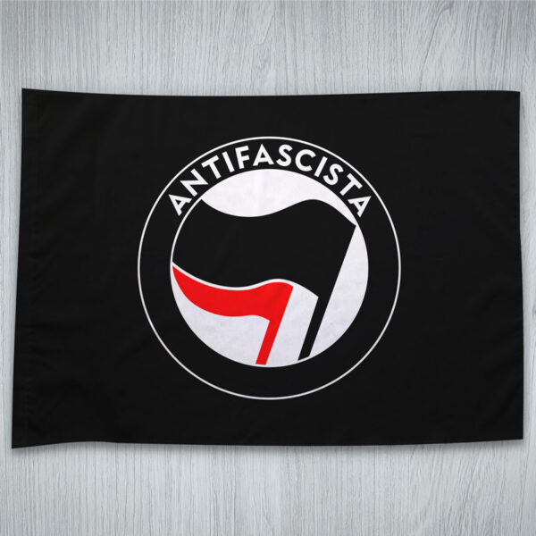 Bandeira Antifascista Anti-fascism (Antifa) preta vermelha negra