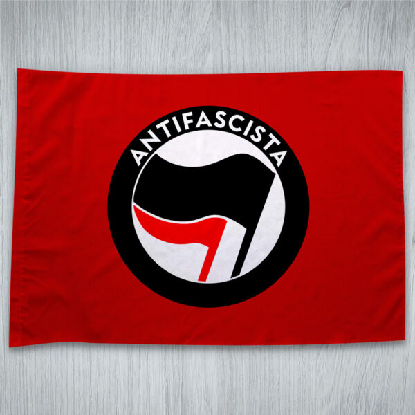 Bandeira Antifascista Anti-fascism (Antifa) preta vermelha comprar em Portugal