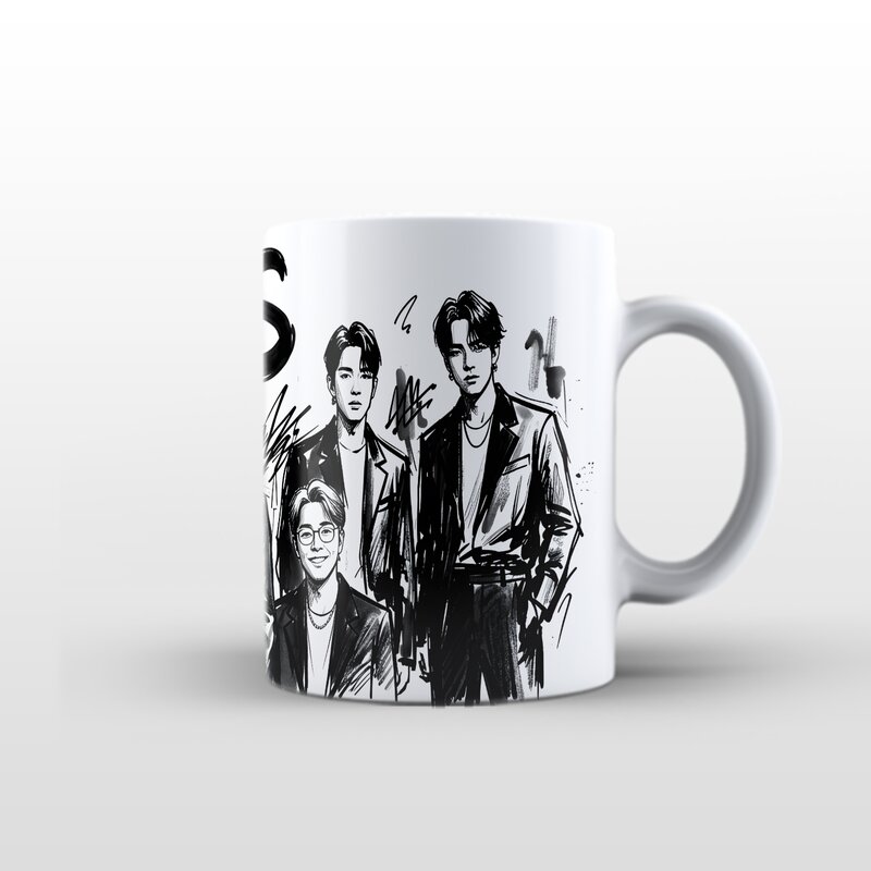 Caneca BTS banda Bangtan Boys canecas para fãs em Portugal