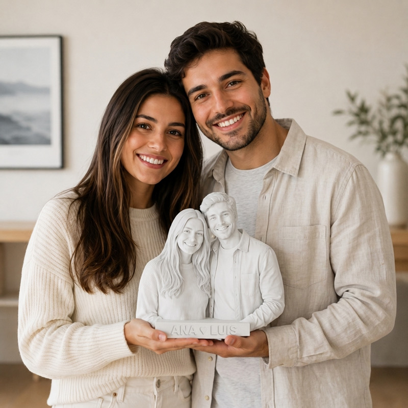 Busto 3D personalizado com foto Escultura 3D personalizado em Portugal
