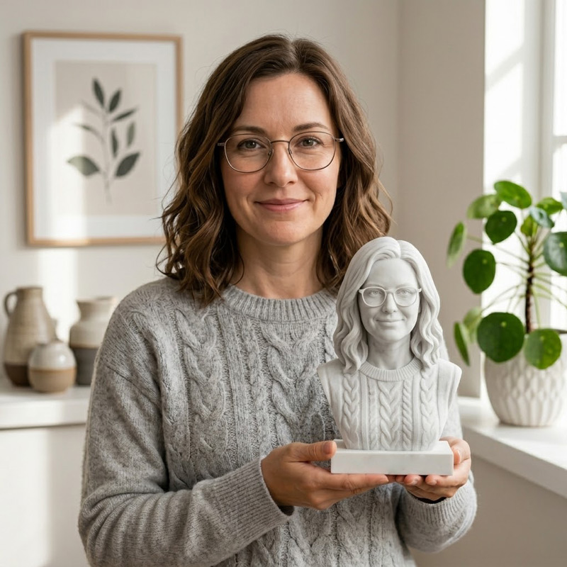 Busto 3D personalizado com foto Escultura 3D Impressão 3d personalizada casal