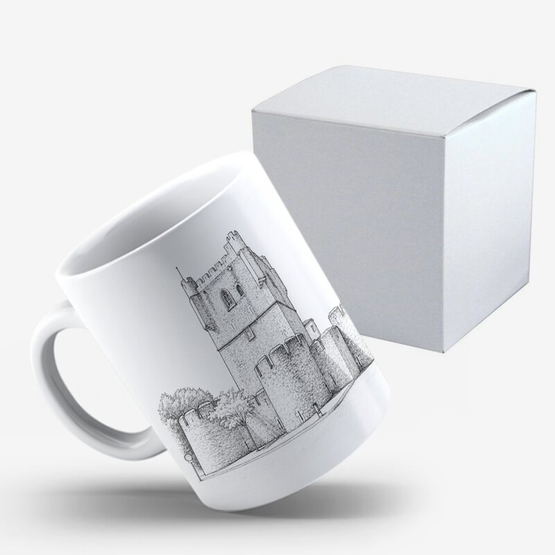 Caneca Castelo de Bragança e Praça da Sé caneca com caixa