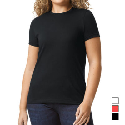 T-shirt Gildan GN671 CVC Senhora Softstyle Mix Algodão Poliéster 150g comprar barato