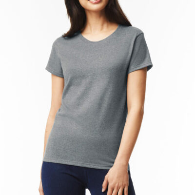 T-shirt Gildan Heavy Cotton Senhora 5000L Mix Algodão Poliéster 180g comprar em Portugal
